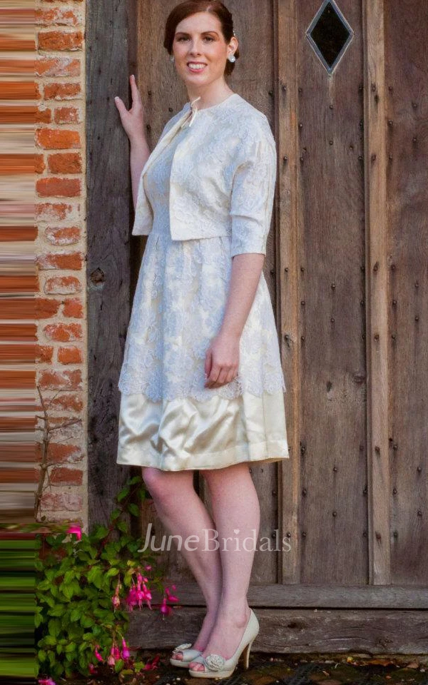 Claire 1950S Vintage Evening Bridal Outfit Dress