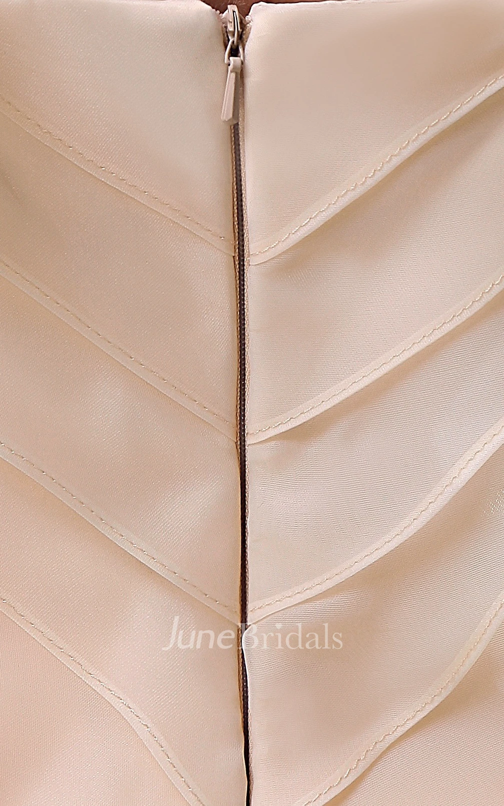 Flowered One-Shoulder A-Line Gown with Ruffles and Zipper Back