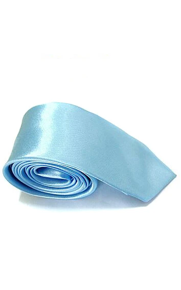 Plain Satin Skinny Tie-16 Color Options