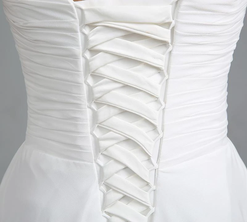 Gorgeous Sweetheart Crystals Prom Dress Long Chiffon Lace-Up