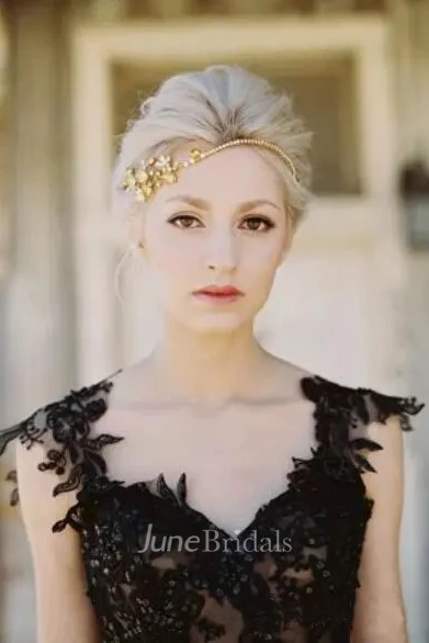 Ball Gown Straps Lace Tulle Floor-length Sleeveless Wedding Dress with Straps Back