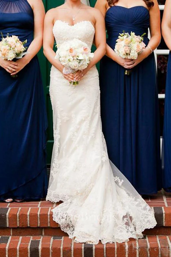 Applique Lace With Beading Mermaid Wedding Dress