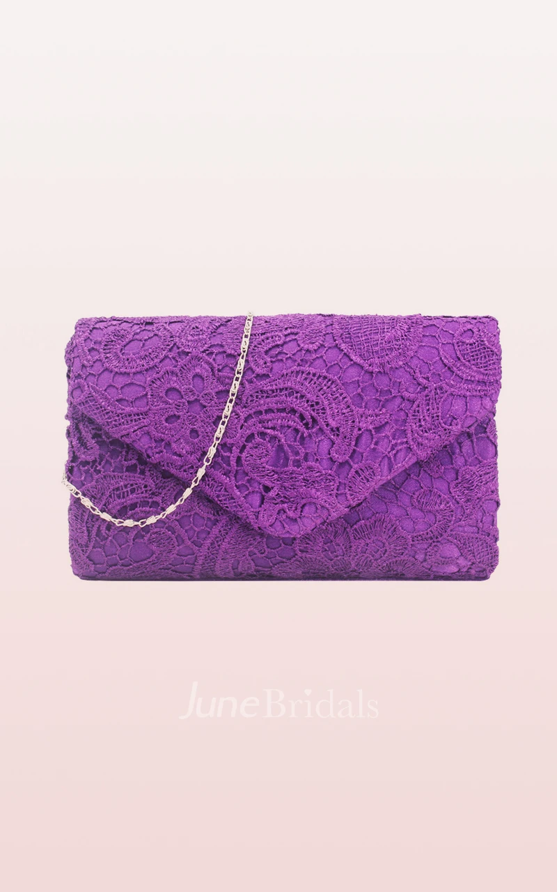Lace Clutch with Flower