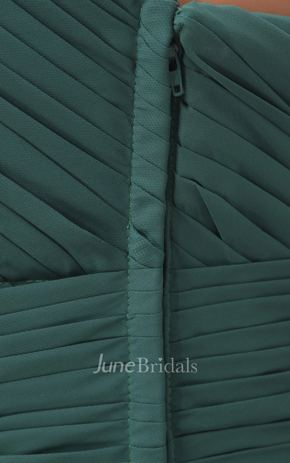 Asymmetrical One-Shoulder Dress With Flower And Ruching