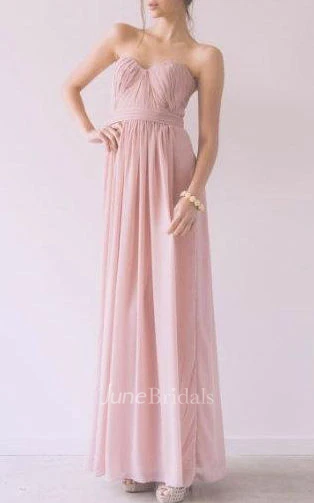 Maxi Sweetheart Chiffon Dress