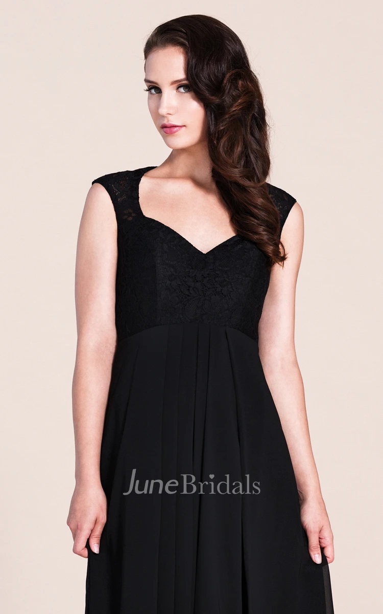 Plunging Neck Long Bridesmaid  Dress With Illusion Back