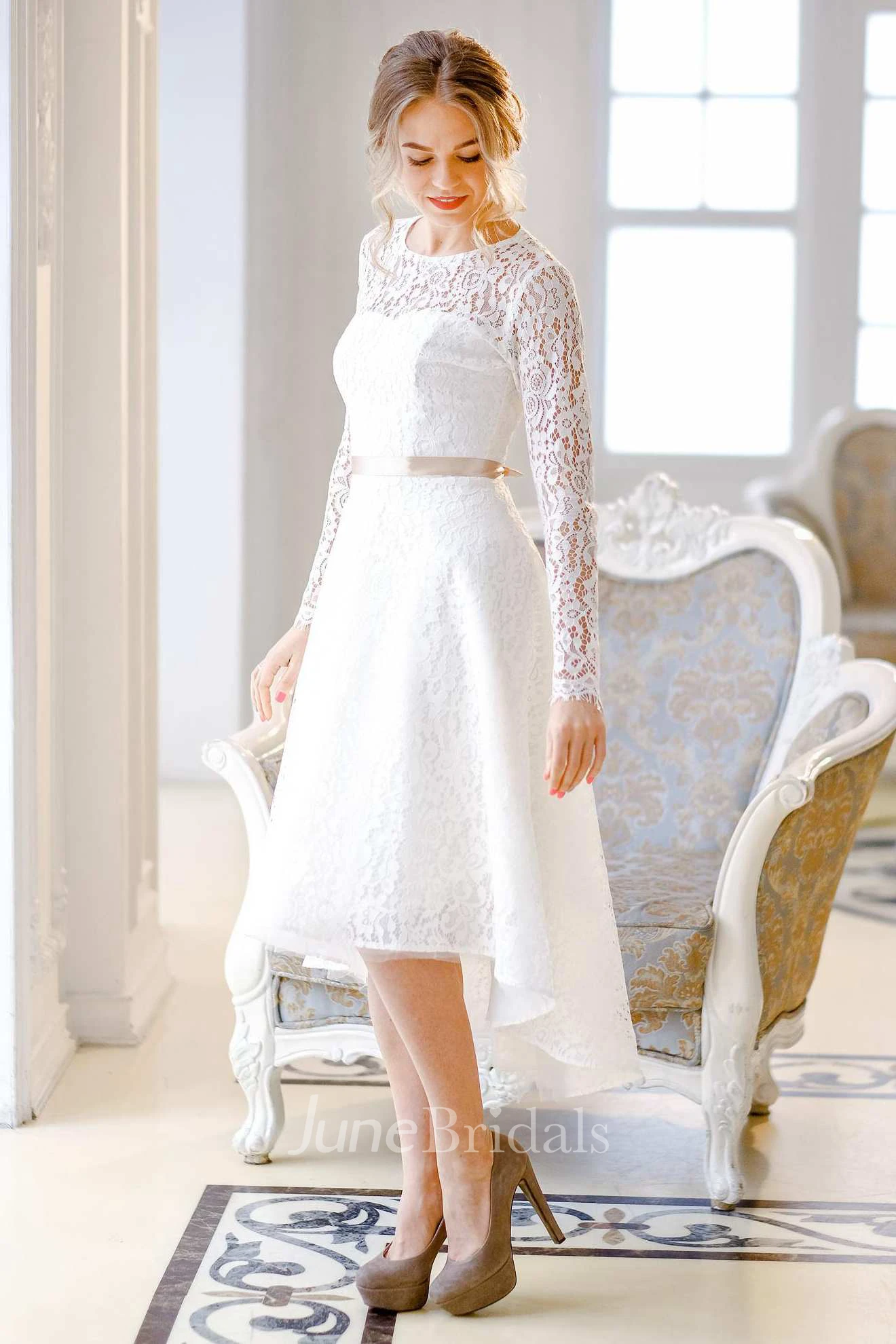 Short Wedding Dresses with Corset