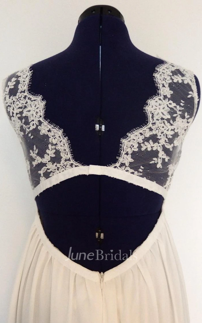 Wedding Size Empire And Halter Dress