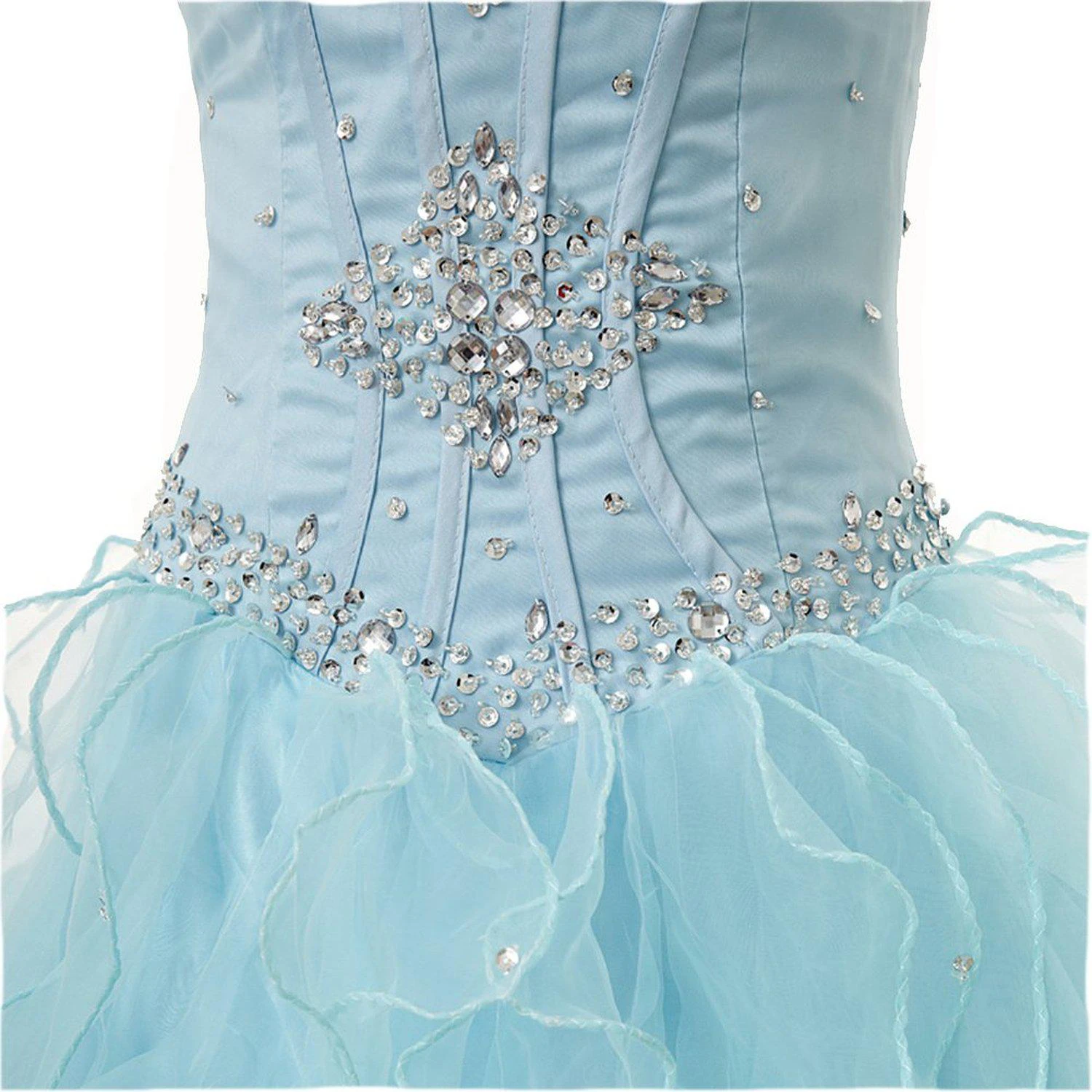 Sweetheart Ballgown With Ruffles and Sequins