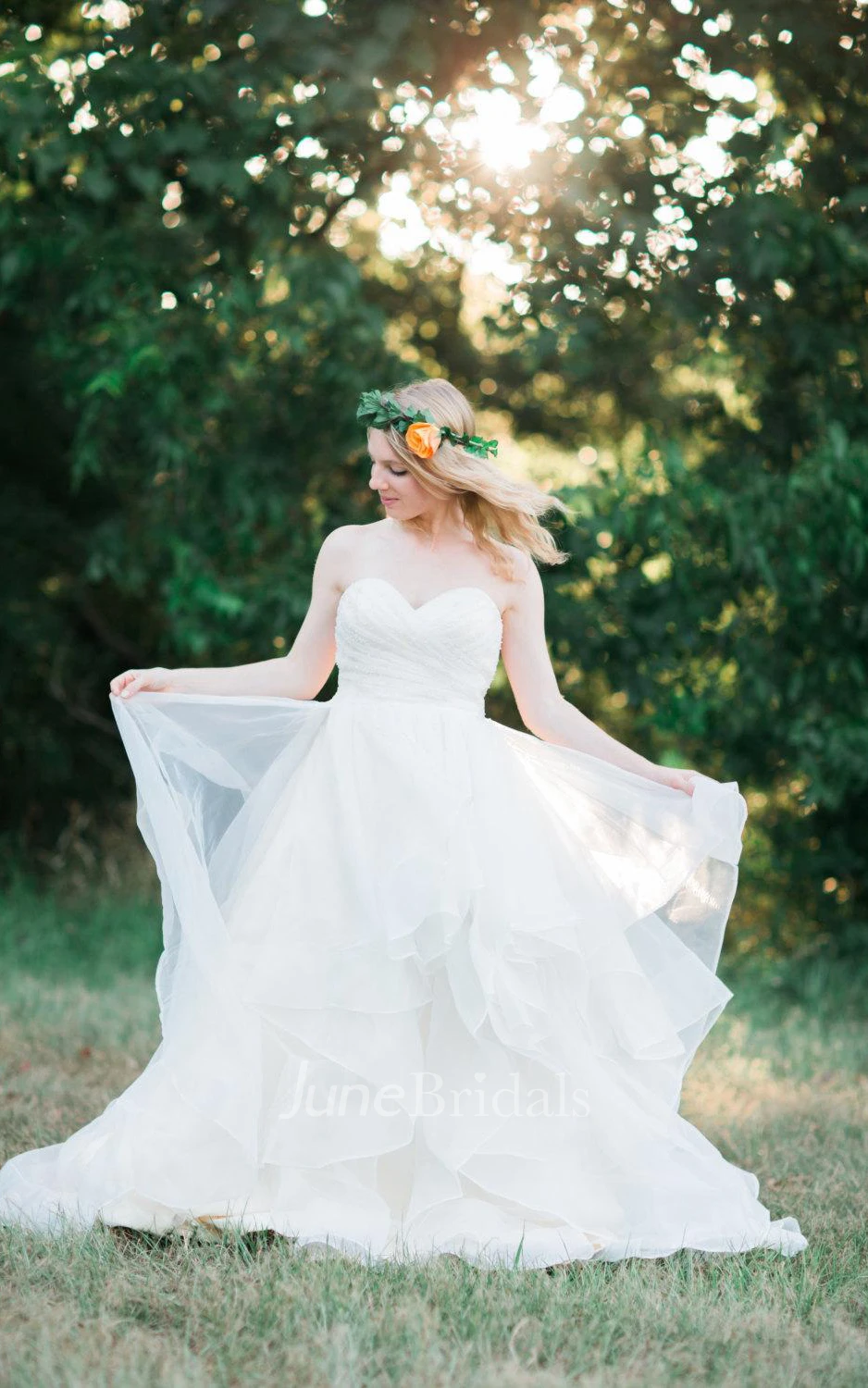 Layered Skirt Wedding The Sadie Dress