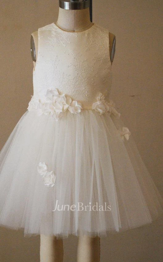 Sleeveless Pleated And Lace Tutu Dress