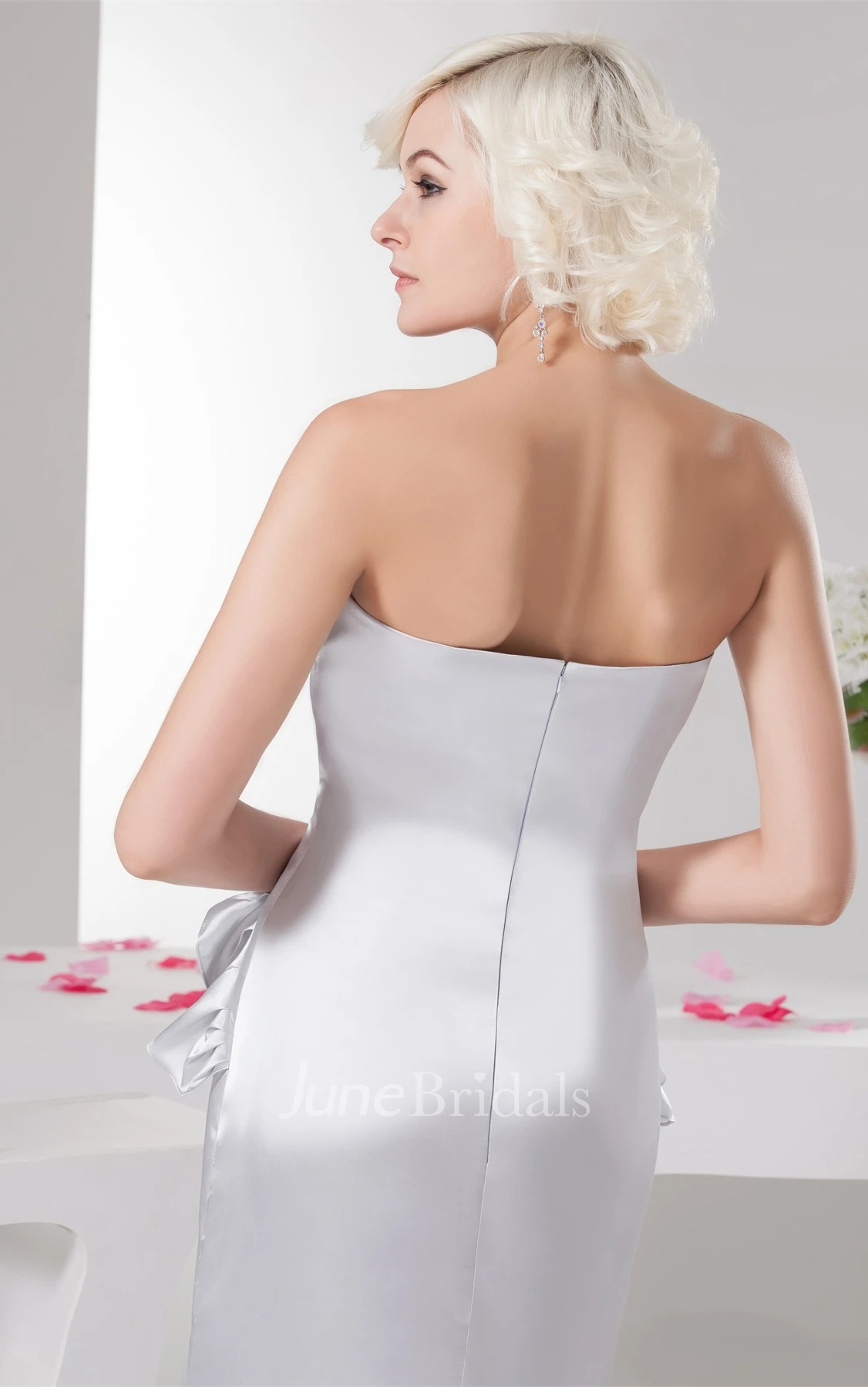 Sweetheart Satin Mermaid Gown with Draping