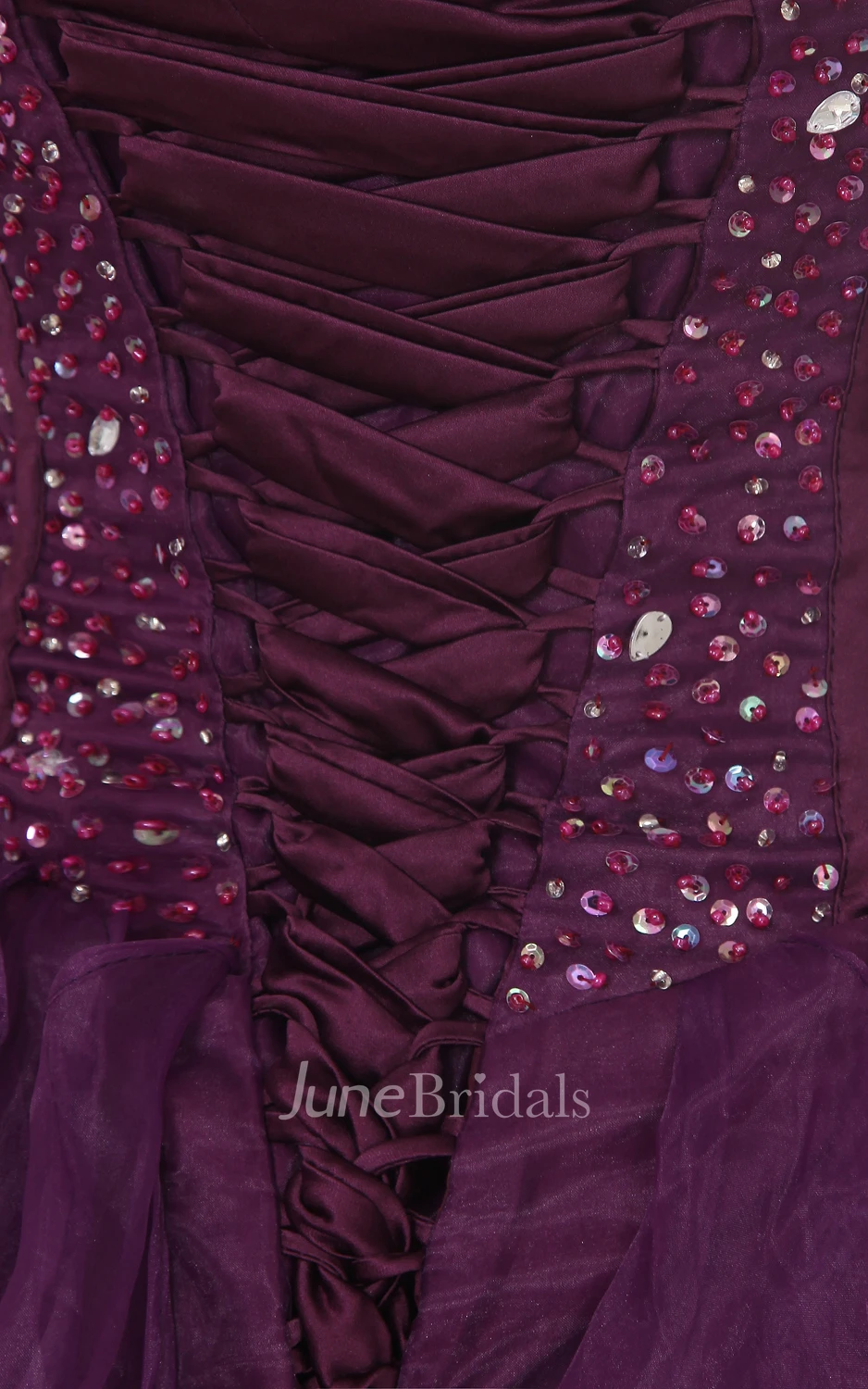 Lavish A-Line Princess Ball Gown With Organza Ruffles And Crystal Detailing