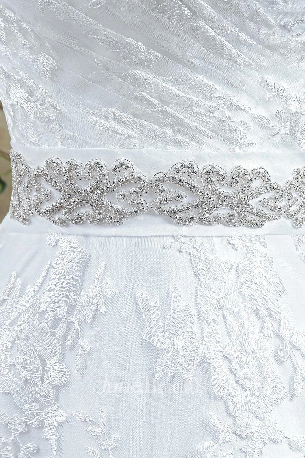 Modern Sweetheart Princess Wedding Dress Lace-up Beadings Bowknot