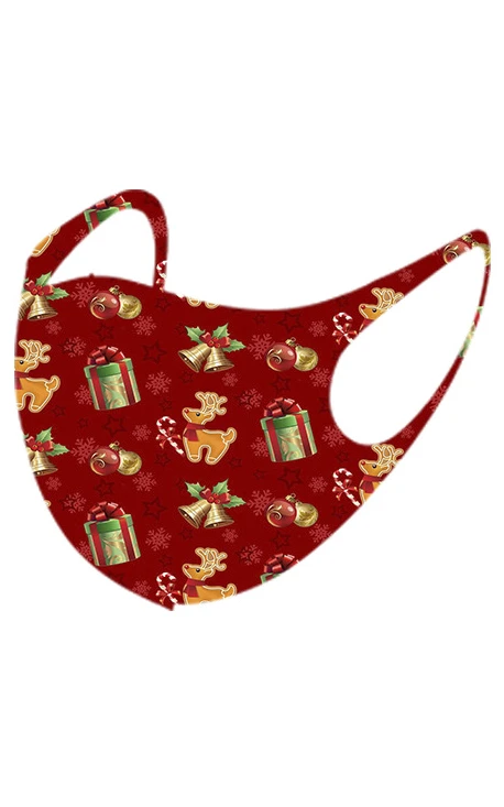 Non-medicial Christmas 6 Colors Cotton Washable Face Mask