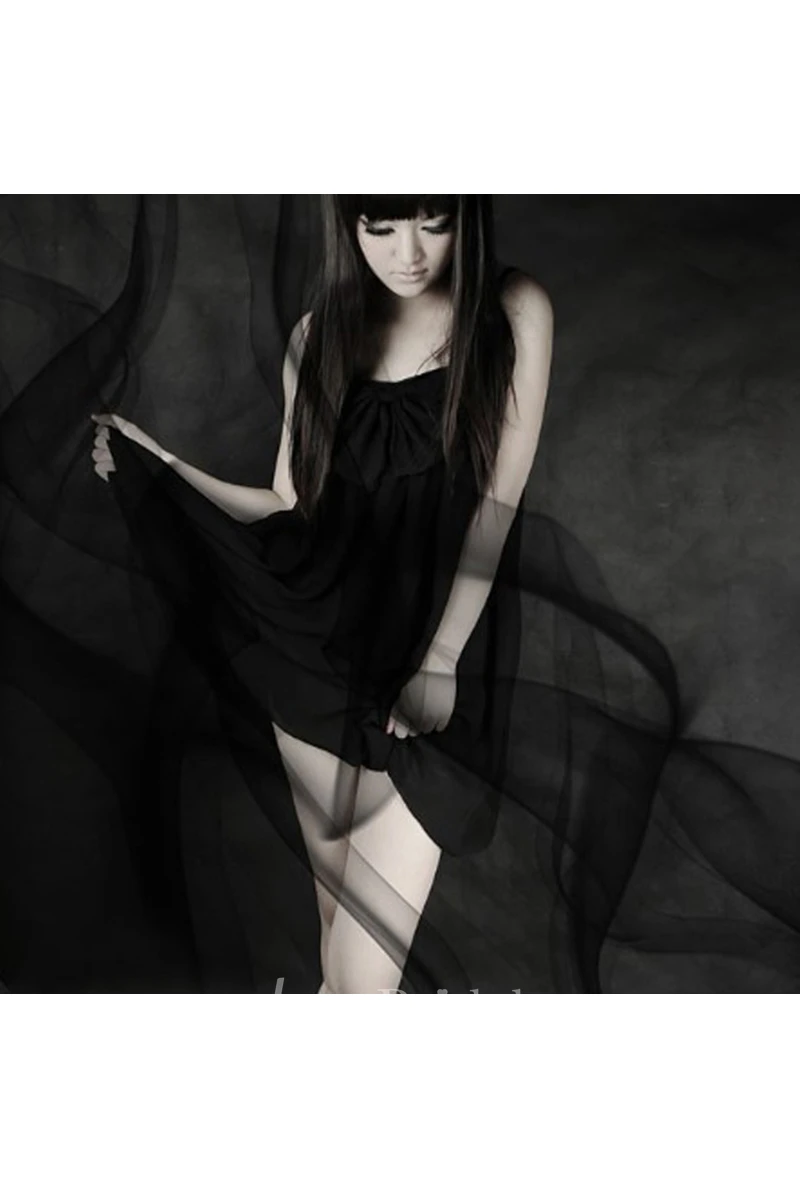 Long Black Red Soft Net Solid Color Bare Tulle