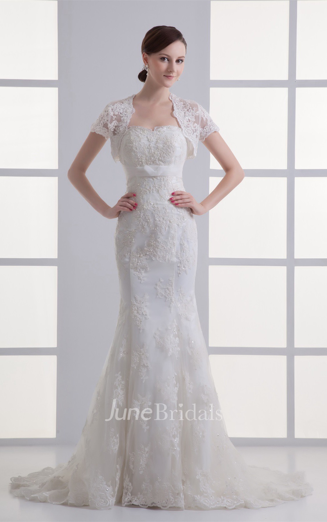 Adele Sleeveless Lace Mermaid Dress With Bolero | Windsor