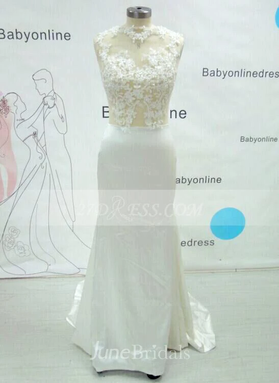 Sexy Gorgeous Mermaid Prom Dress Long Lace Sleeveless Evening Party Gowns