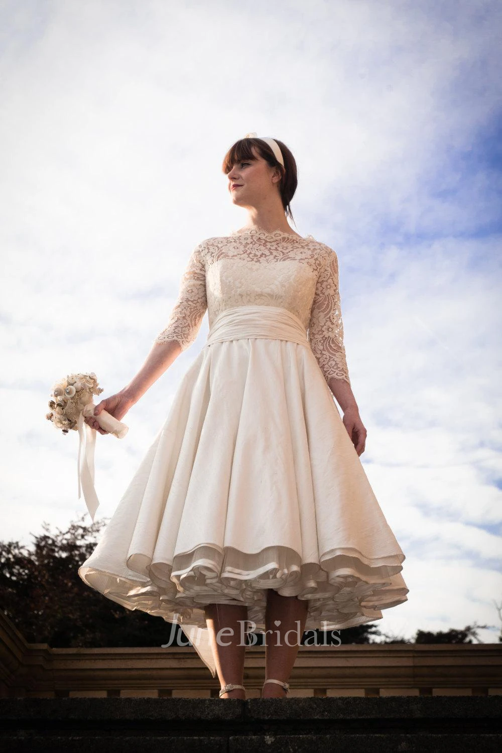 1950's Vintage Dusty Rose store Lace Dress