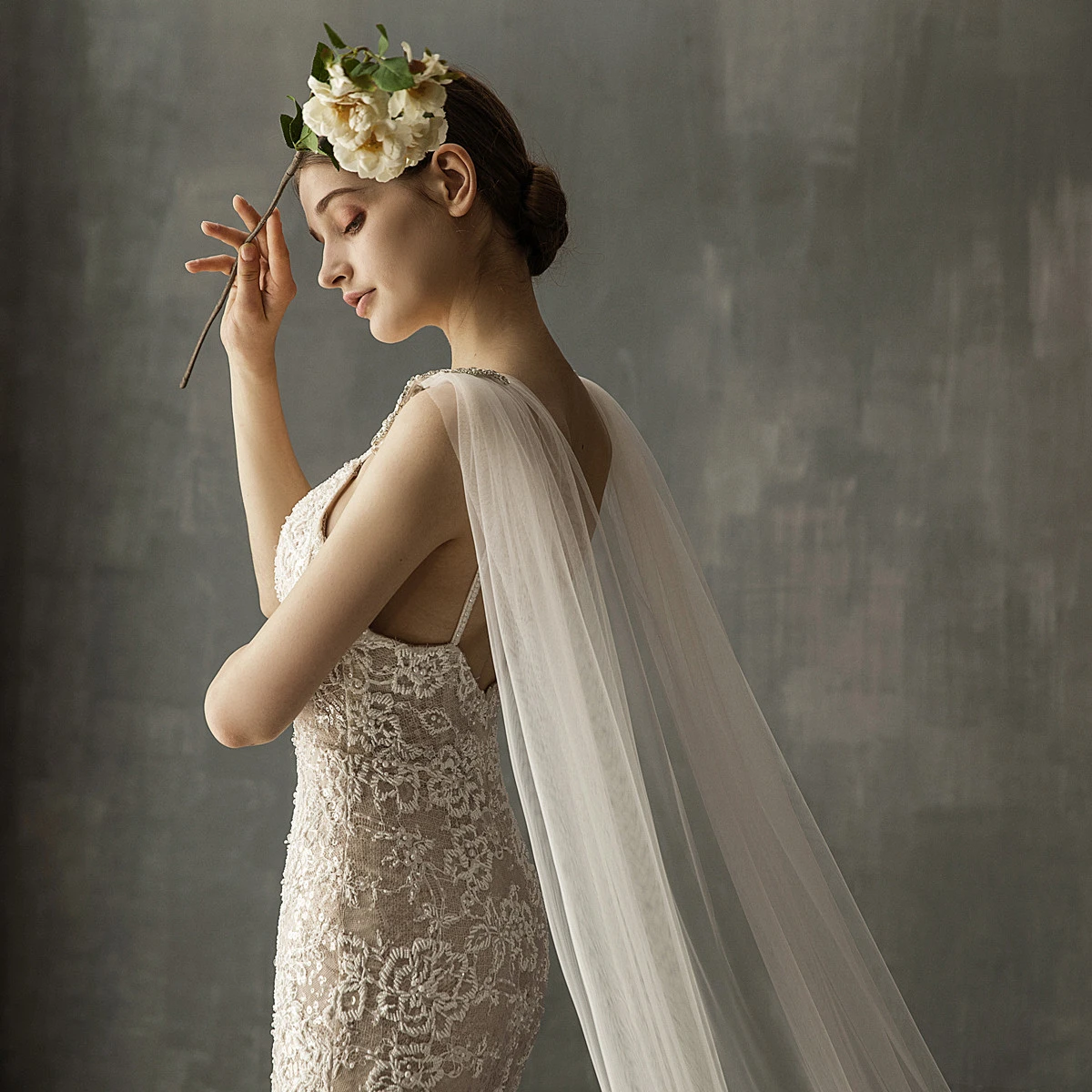 Ethereal Tulle Cathedral Wedding Veil