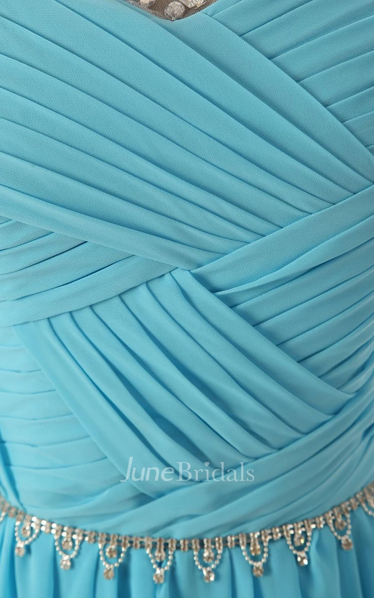 Scoop Court Train With Basque Waist