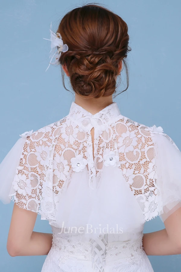 New Luxury Lace Turtleneck Shawl