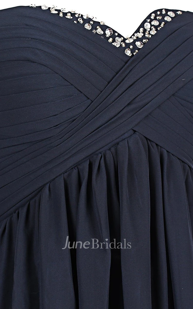 Basque Waist Bridal Dress With Key-hole Back