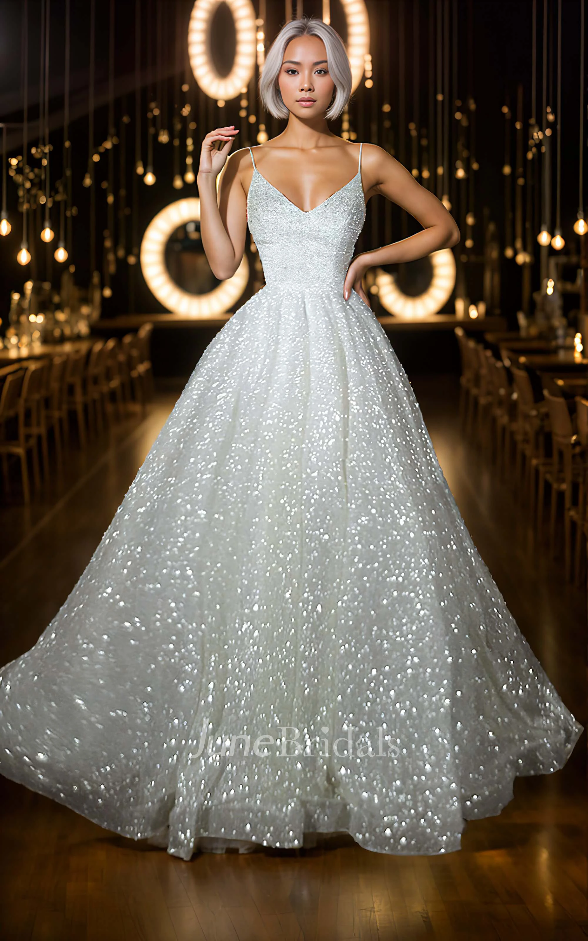 Train for wedding hot dress (T-224)