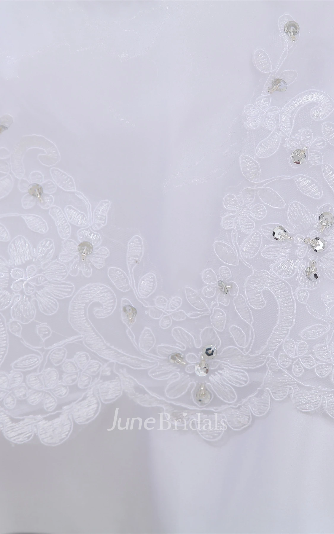 Strapless A-Line Pick-Up Ball Gown with Appliques and Beading