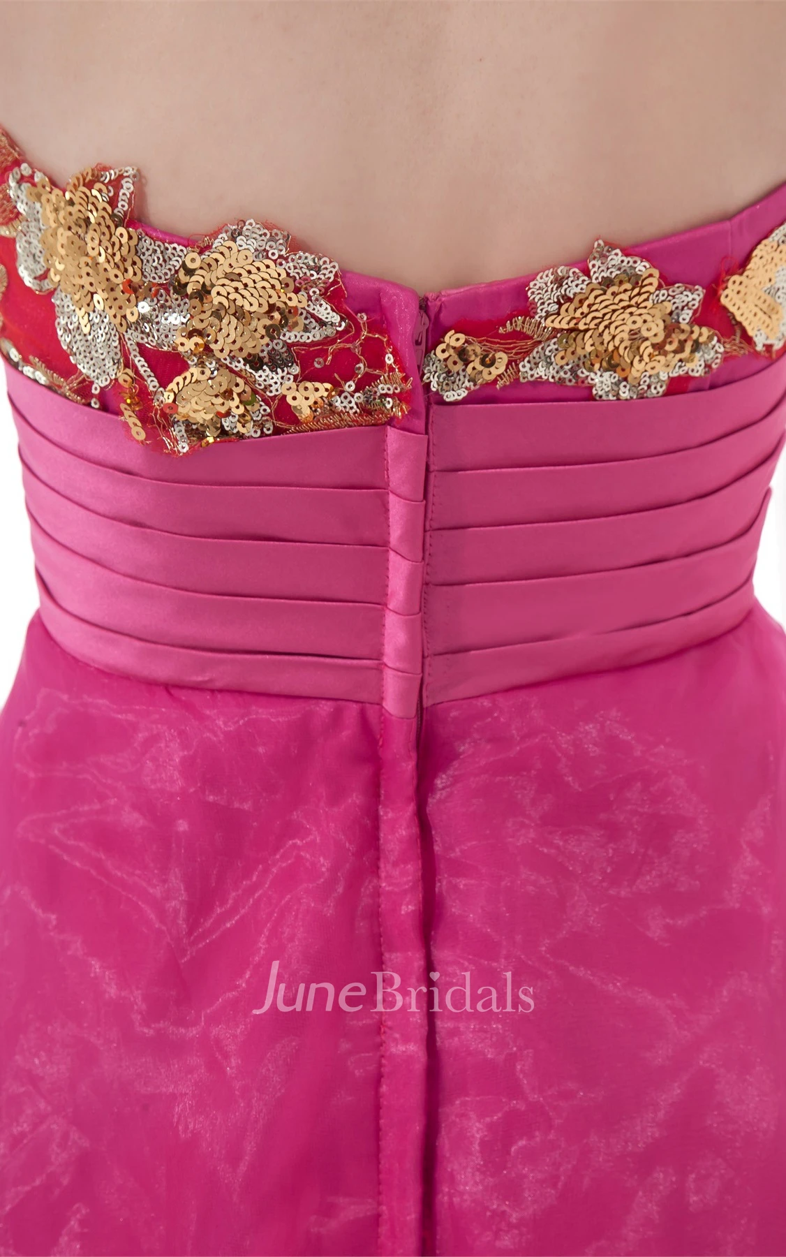 sweetheart maxi a-line dress with sequined embellishment