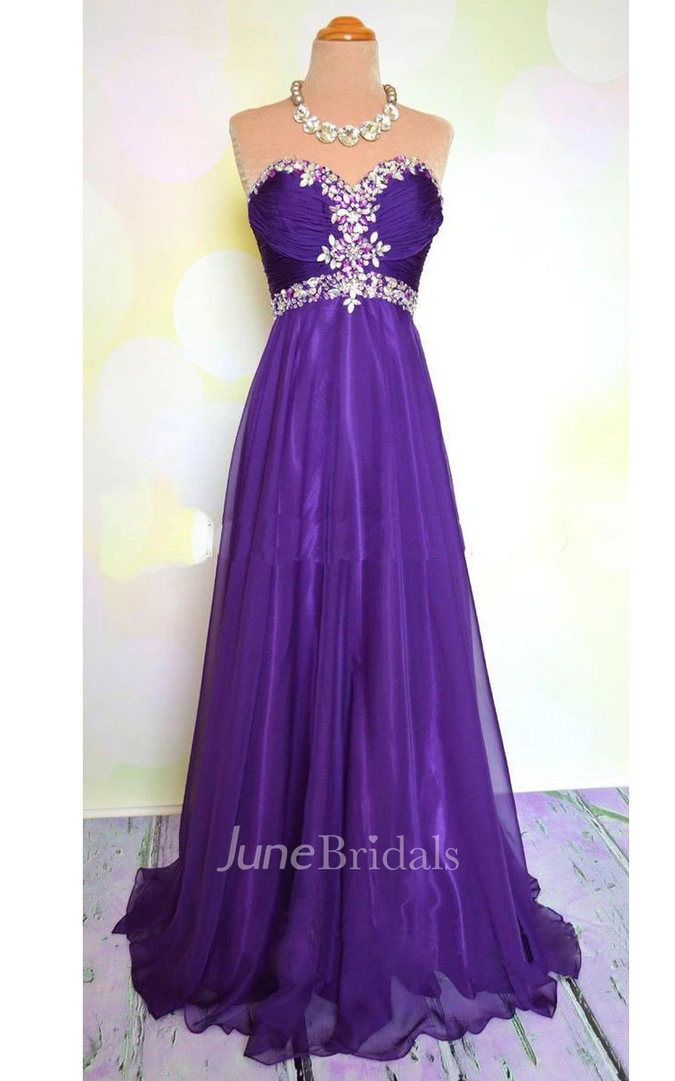 A-line Sweetheart Taffeta Dress with Sequins