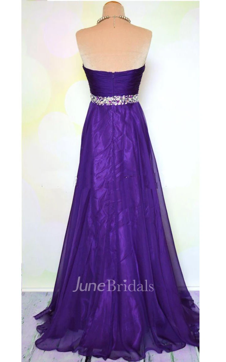 A-line Sweetheart Taffeta Dress with Sequins