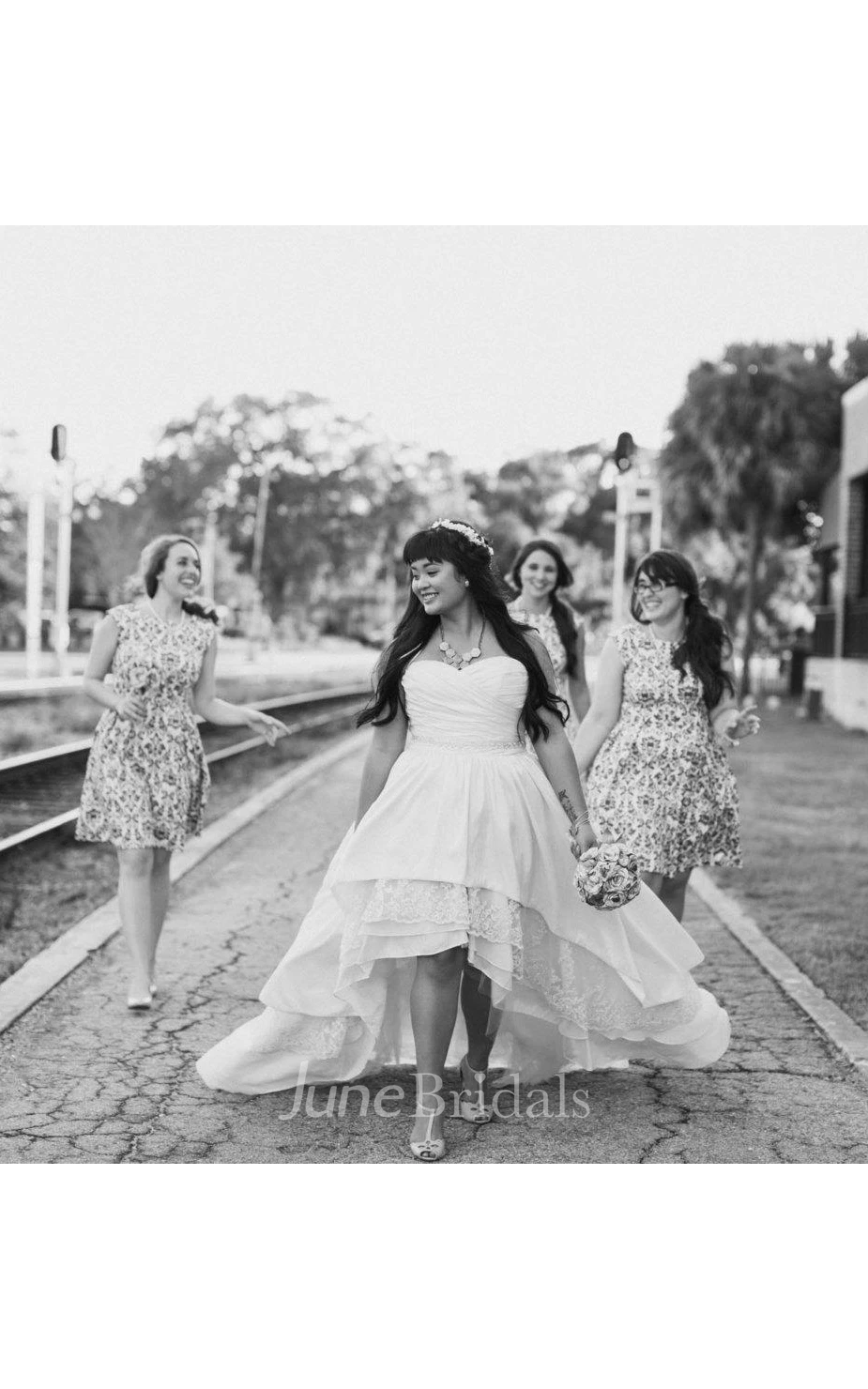 Bohemian Wedding With High Low Hem Stella By Starlight Dress