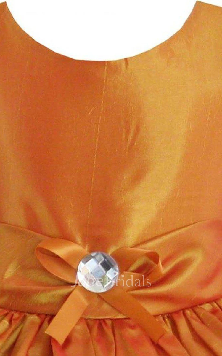 Sleeveless A-line Dress With Ruffles and Beading