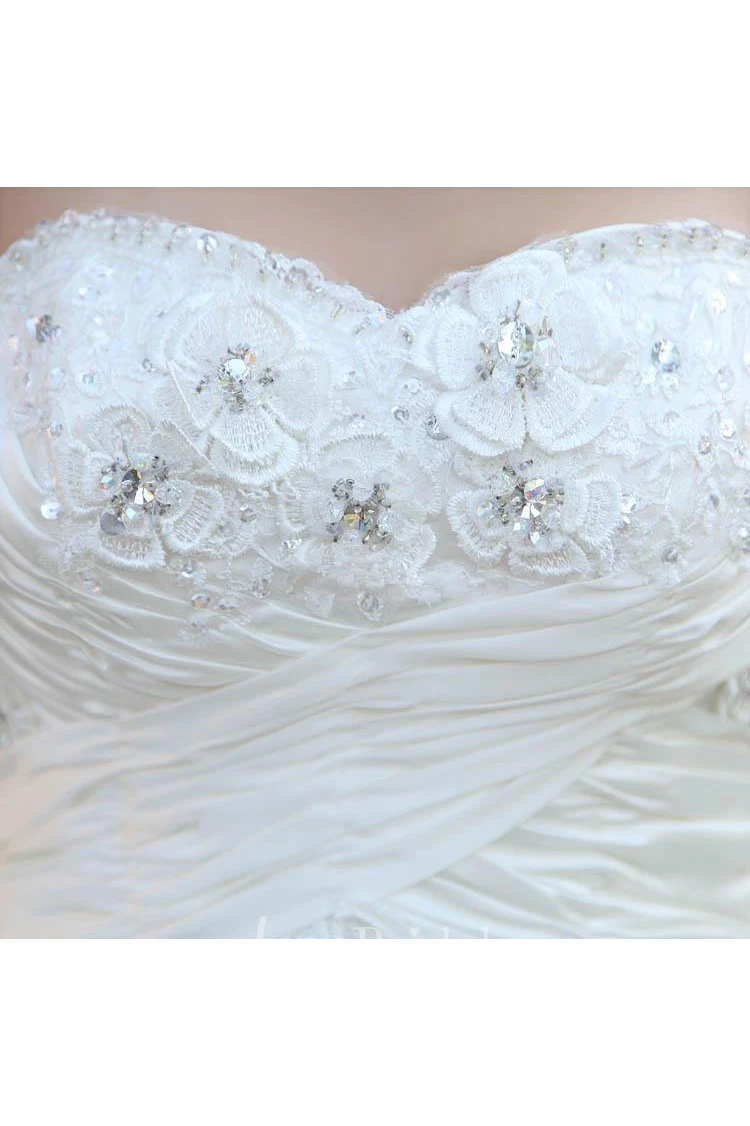 Timeless Beadings Lace Sweetheart Wedding Dresses Ball Gown Lace-up