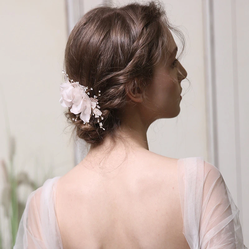 Western Style Floral Crystal Hair Combs 