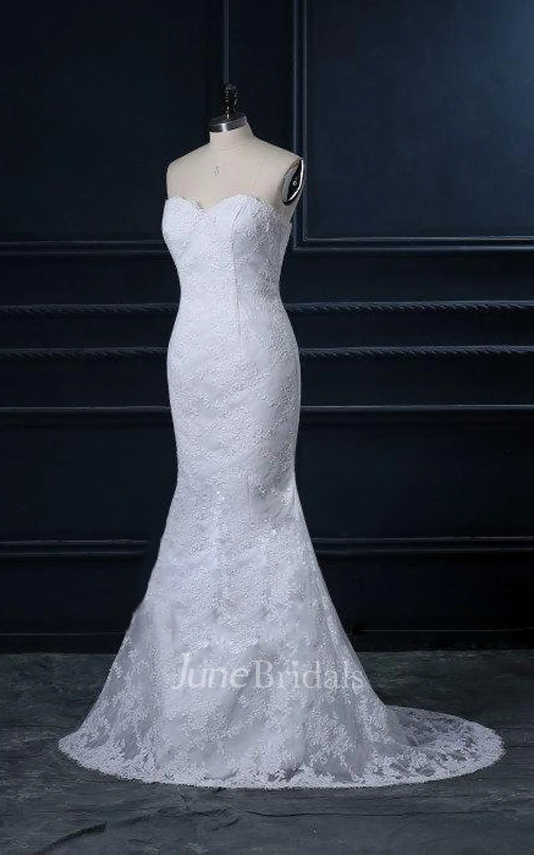 Mermaid Tulle Lace Satin Weddig Dress With Beading