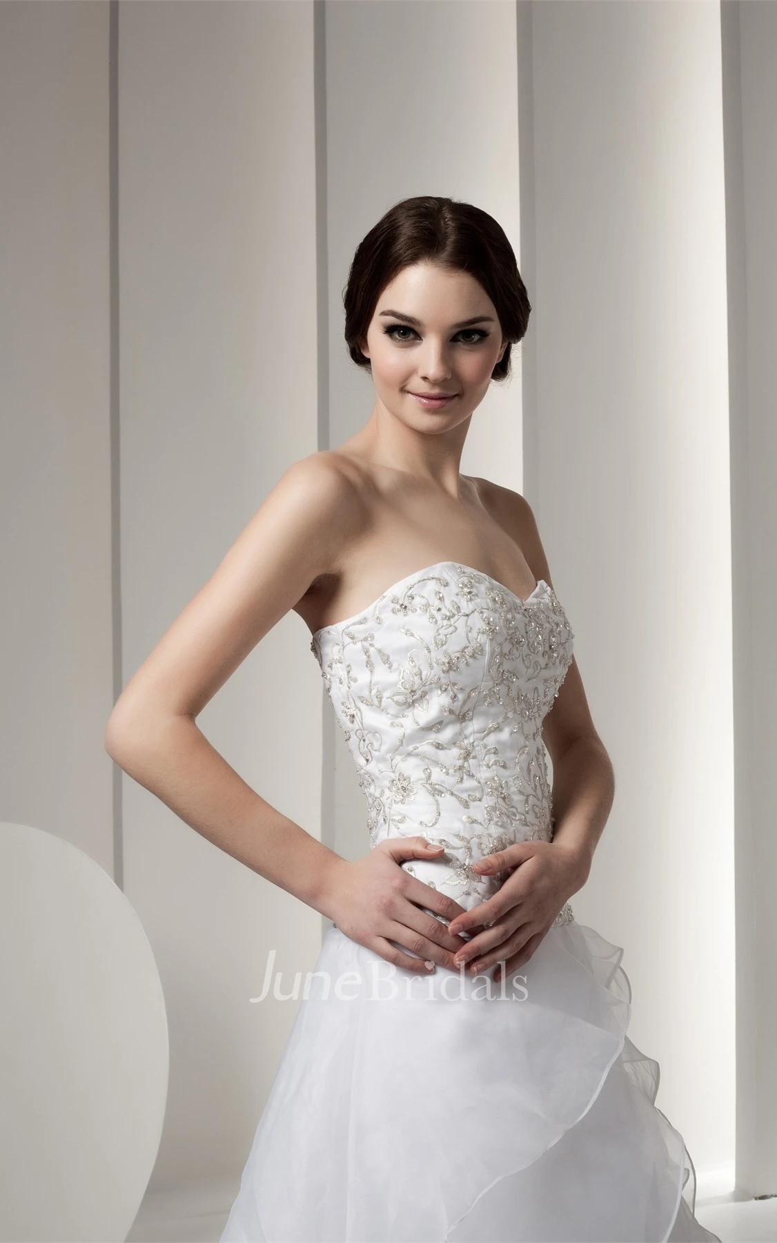 Sweetheart A-Line Ball Gown with Beading and Embroidered Bodice