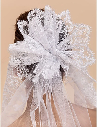 Gracious One-tier Tulle Chapel Wedding Veil