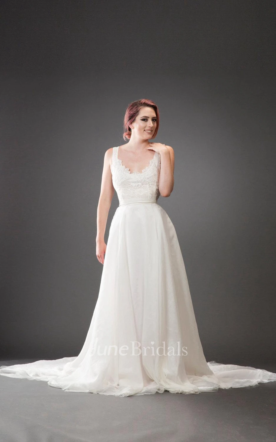 Swan River Daisy Skirt Bridal Skirt Chiffon Skirt 3Ft Train Dress