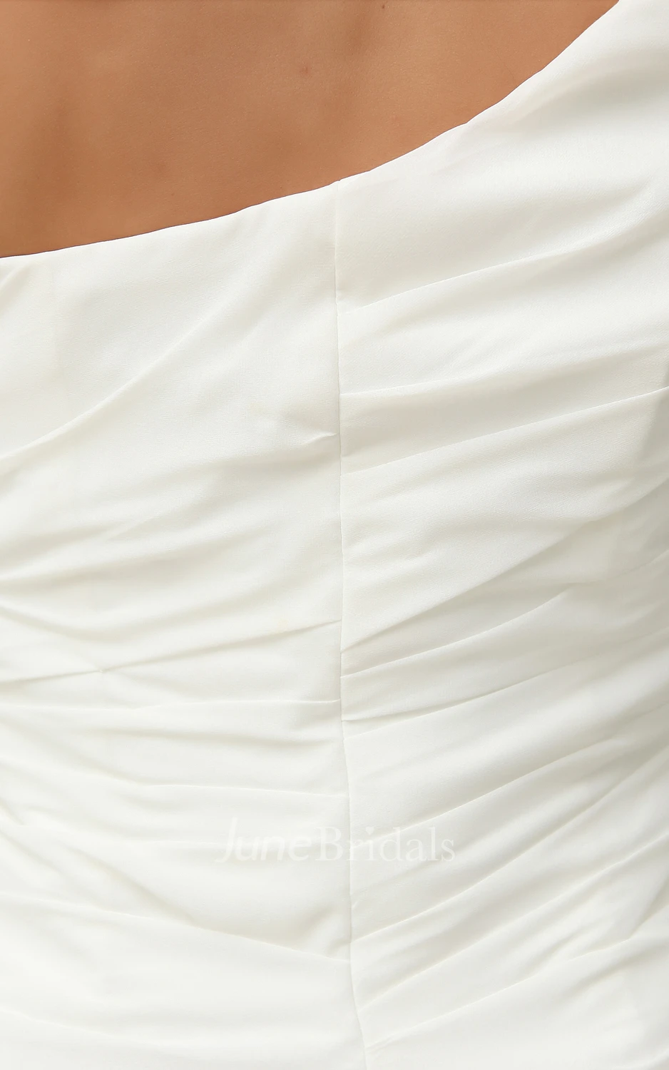 Stylish Asymmetrical One-Shoulder Classic Gown With Flowers