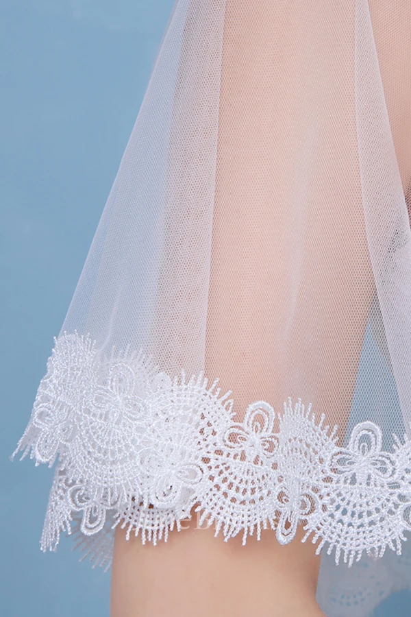 New White Lace Crystal Round Neck Cape-style Shawl