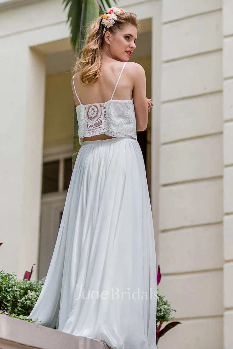 Ballgown Wedding With Dropped Waist The Amoreena Dress - June Bridals