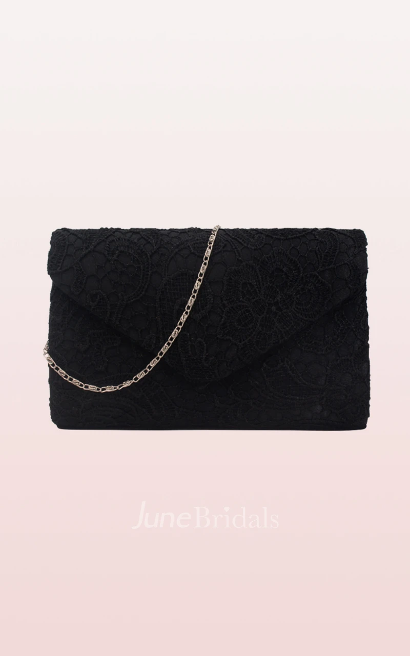 Lace Clutch with Flower
