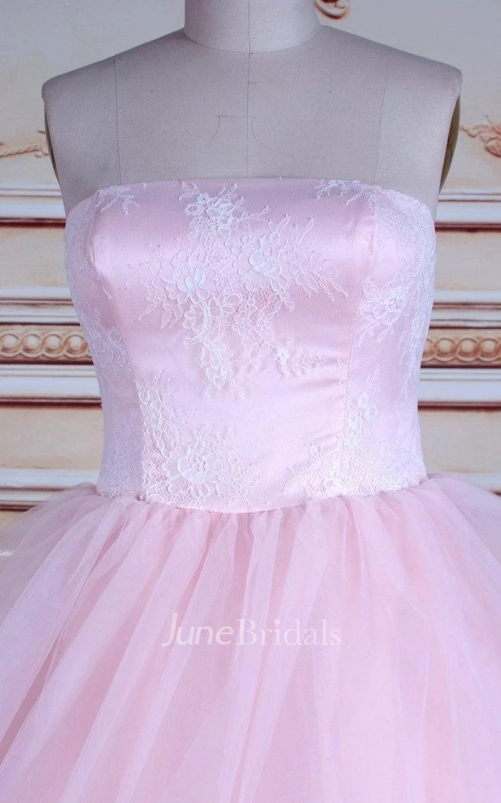 Ball Gown Tulle Lace Satin Weddig Dress