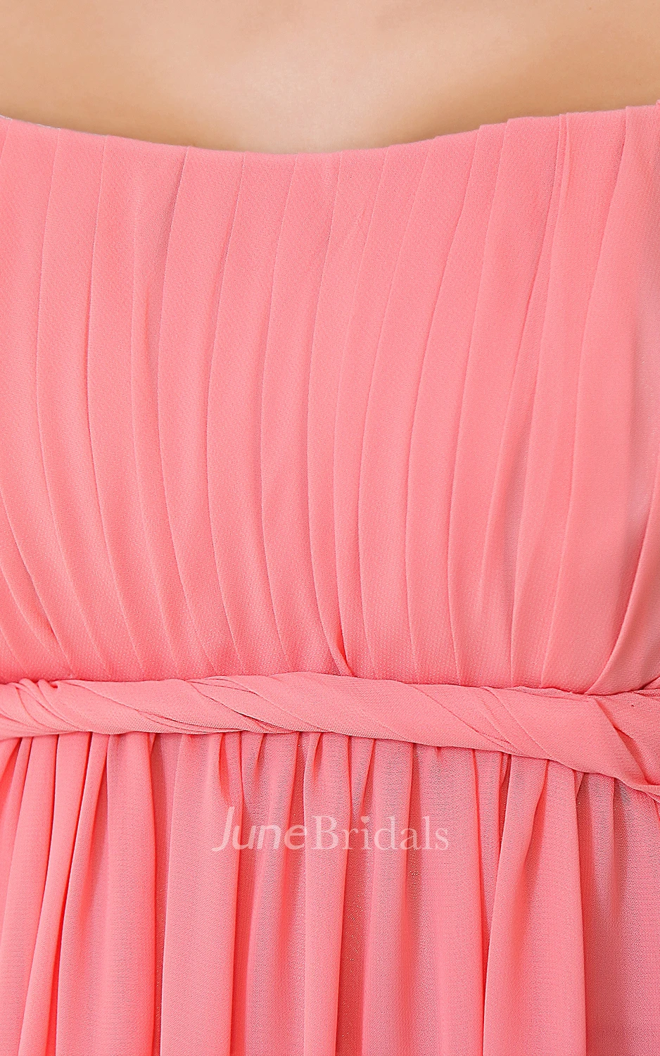 Gossamery Strapless Style Maxi Dress With Zipper Back