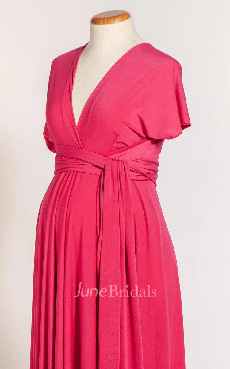Maternity Jersey Infinity Long Dress