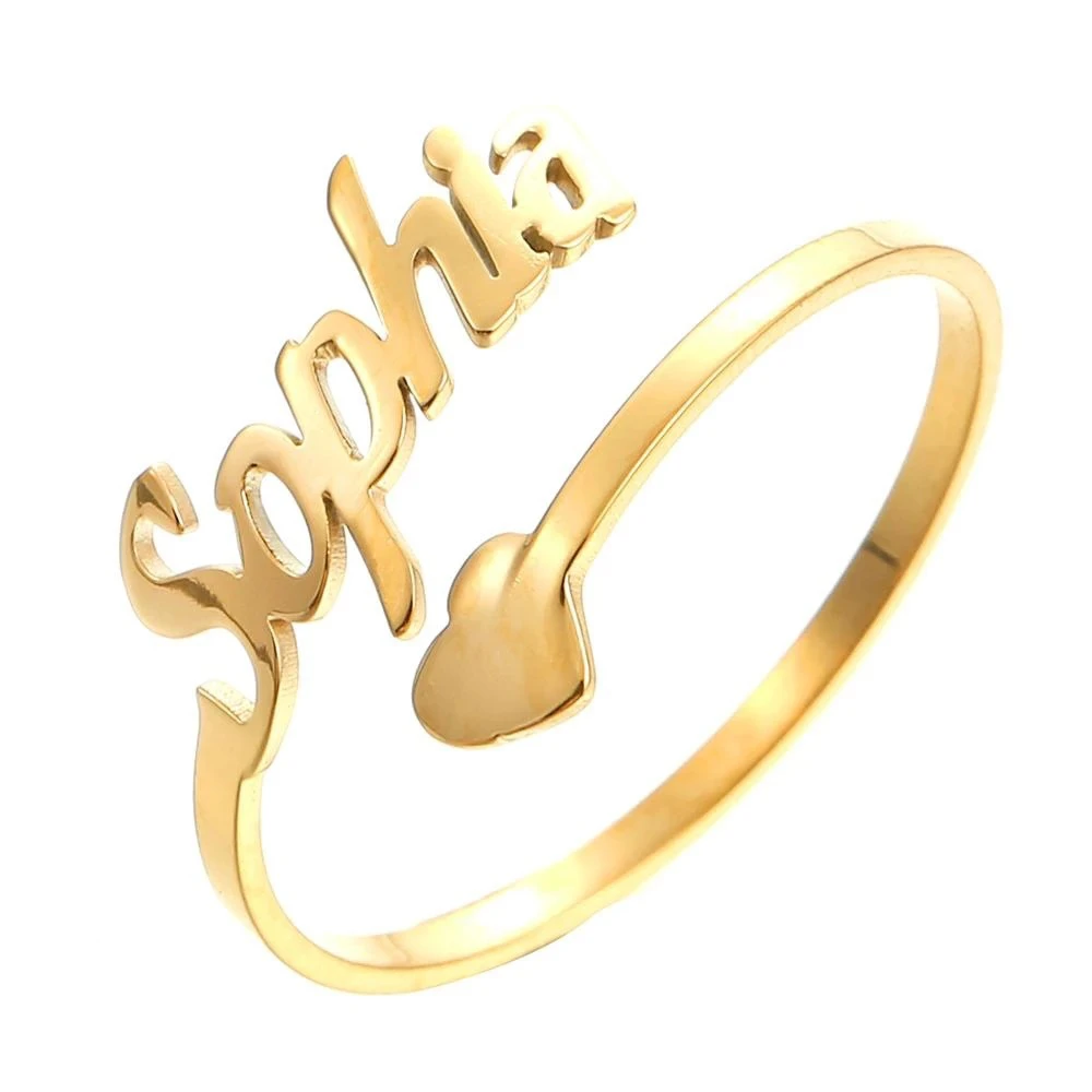 Chic Personalised Stainless Steel Ring