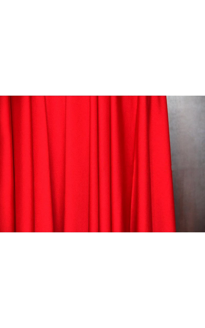 Short Red Convertible Wrap Wedding Maid Of Honor Dress