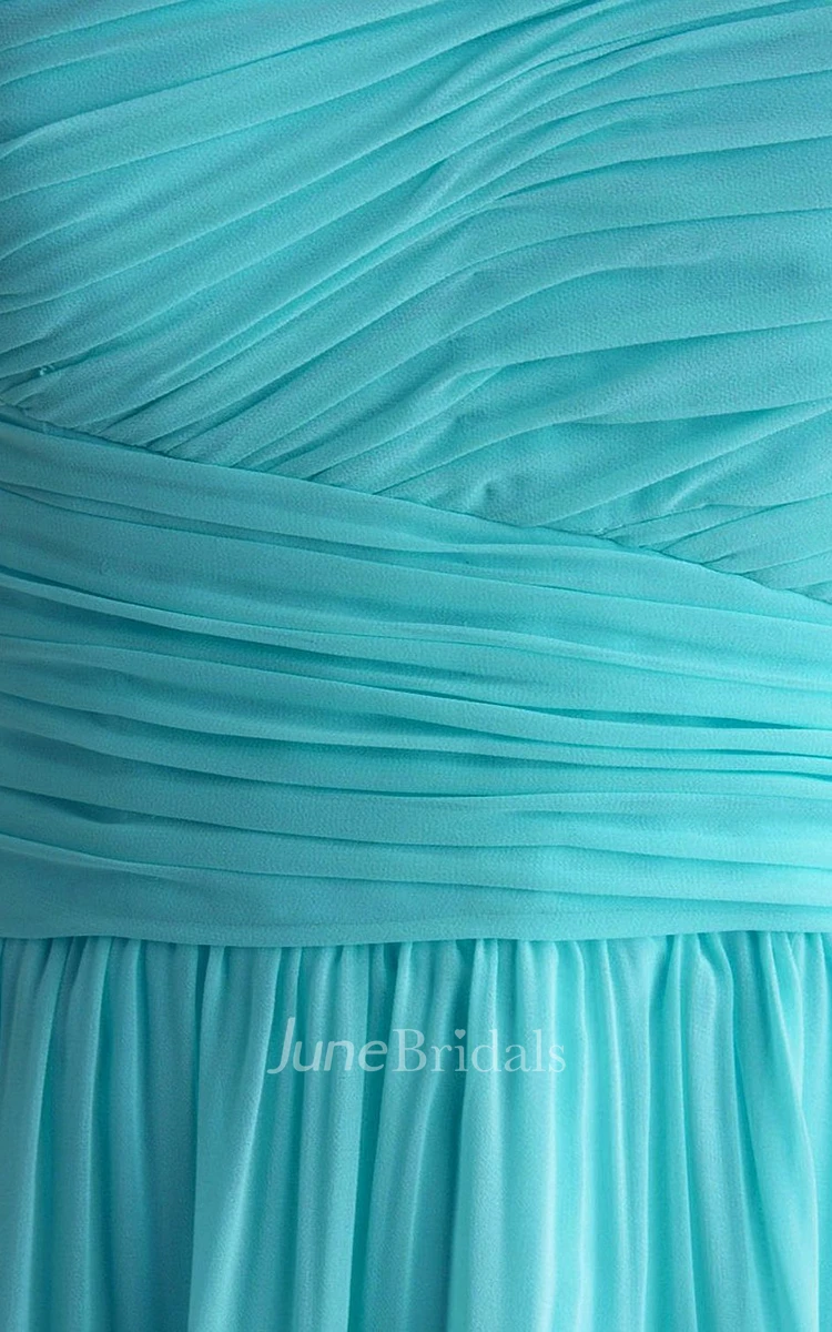 Chic Sweetheart Ruched Short Dress With Zipper Back